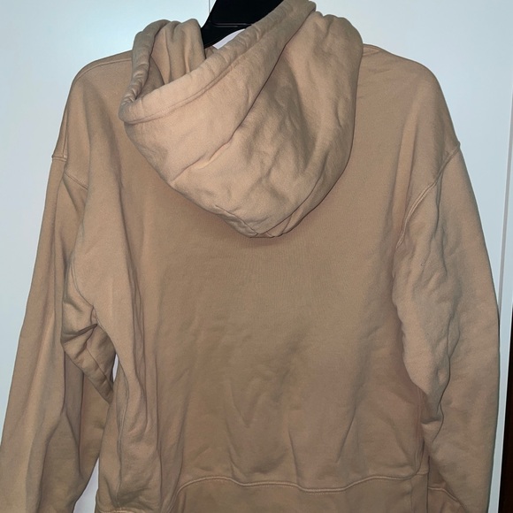 TNA Cream Pullover Hoodie with Front Pocket and Relaxed Fit - Picture 3 of 4
